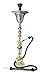 KHALIL MAMOON Basha ICE Chamber 36” Complete Hookah Set: Single Hose Shisha Pipe. Handmade Egyptian Narguile Pipes. These are Traditional Heavy Tri-Metal Hookahs
