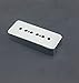 JD Chrome Standard P90 Soapbar Pickup Cover Set 50mm 52mm Pole Spacing fit Les Paul