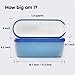 SUMO Ice Cream Containers for Homemade Ice Cream - 1 Storage Container for Freezer, 1.5 Quart, Blue