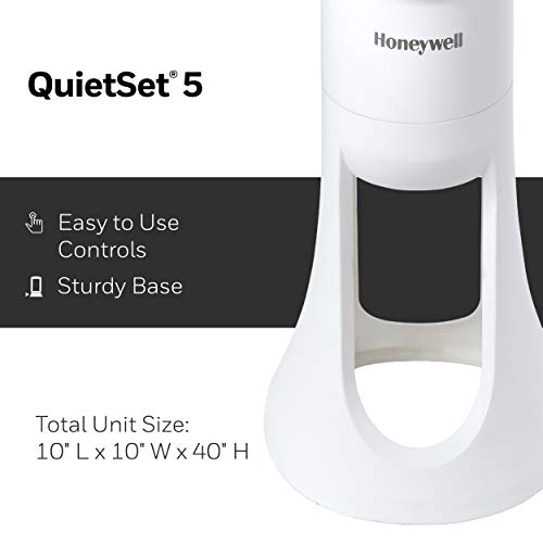Honeywell HYF260 Quiet Set Whole Room Tower Fan, White Pricepulse