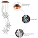 Missbee Color-Changing LED Solar Mobile Wind Chime LED Changing Light Color Waterproof Snowflake Wind Chimes for Home//Night/Garden/Festival Decor (Snowflake)