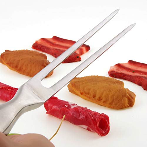 Kakamono Chef pro Stainless Steel Carving Fork Barbecue Fork BBQ Tools Meat Forks 12 Inch (10.5 Inch) - Thumbnail 3