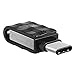 Silicon Power 64GB Flash Drive USB 3.0 Dual Drive USB Type-C C31 Swivel Dual Flash Drive Type C Ready for Smartphones Tablets and New MacBook (SP064GBUC3C31V1K)