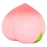 CoKate Stress Relief Toy, 3.9Inch Jumbo Soft Peach Charms Cream Scented Slow Rising Kids Toy Phone Strap (Pink Peach)