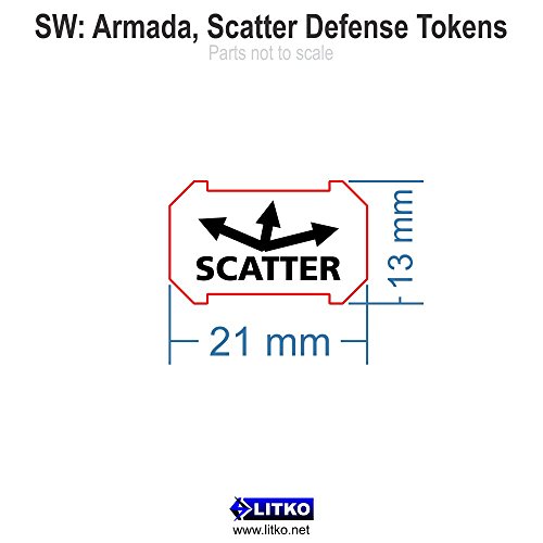 SW: Armada, Scatter Defense Tokens, Fluorescent Blue (10)