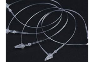 YIMA Plastic Fastener for Hang Tags, 2000 pcs Snap Lock Pin Security Loop for Retail Store Clothing, Accessory Price Tag (5 inch)