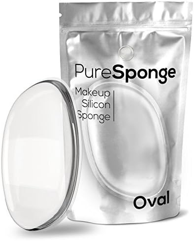 PureSpongeMakeup Silicone Sponge for BB Cream CC Cream Air Cushion Liquid Foundation Blush Highlighter Concealer.