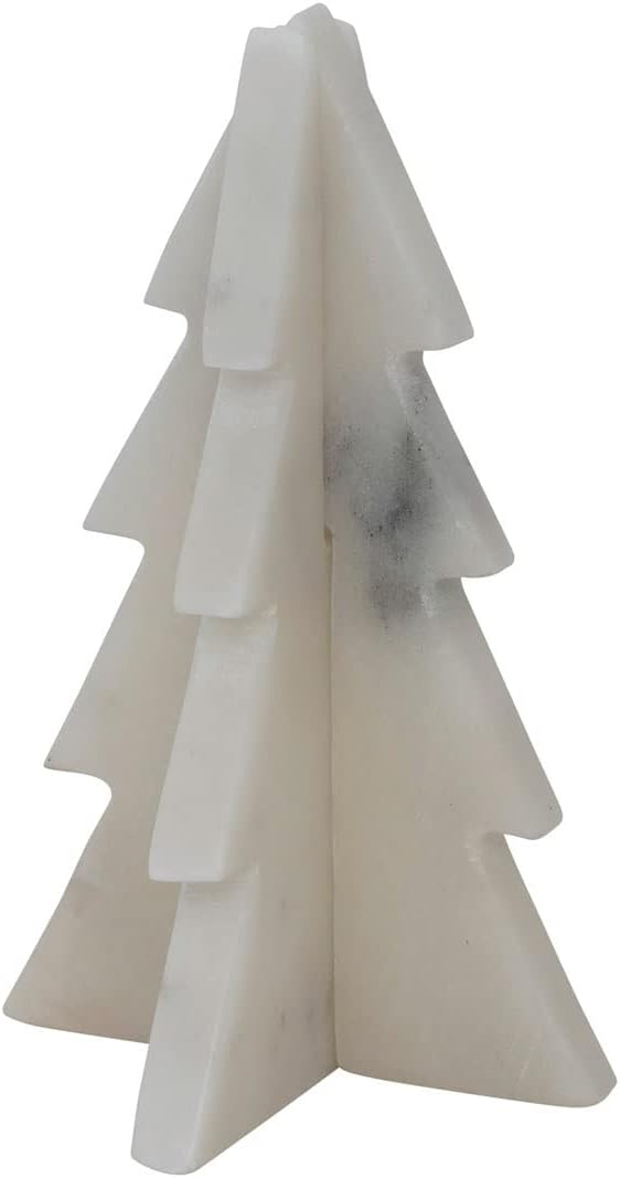 Trees - Creative Co-Op Interlocking Marble Tree, White