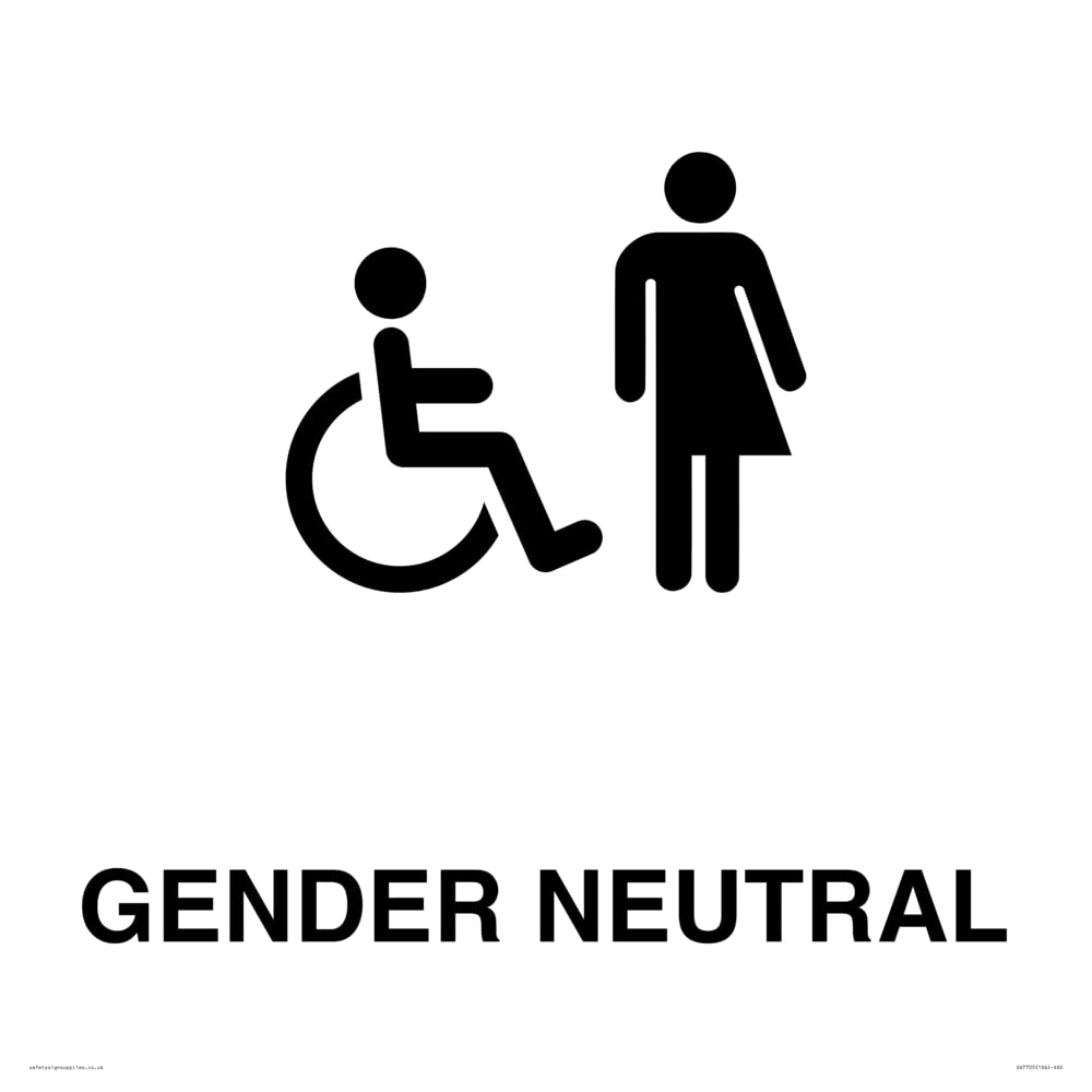 Disabled and Non-gender specific Sign - 600x600mm - S60