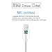Apple MFi Certified Lightning Cable, Voltmax iPhone Charger w/Reinforced Aramid Fiber for iPhone Xs/Xs Max, Xr, X, 8/8Plus, 7/7Plus, 6/6Plus, 5s/5C/5, iPad Pro/Air 2, iPad Mini 4/3/2(White-3ft)
