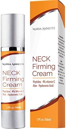 Maria Annette Neck Firming Cream 1.7 Fl. Oz | Packed With Natural Peptides, Aloe &amp; Hyaluronic Acid to Smooth Crepey Skin | Anti-Aging, Anti-Wrinkle, Lifting Cream For Neck, Chin &amp; Décolleté