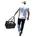 Insulated Food Delivery Bag Black Food Packing Nylon Bag 15in x 13in x 8in(H) Quality Thermal Insulated Food Carry Bag for Food Delivery Companies; Picnics,Trips, Shopping, Storage