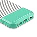 ULAK iPhone 5S Case, iPhone 5 SE Case, Slim Fit Protection Case Hybrid Scratch Resistant Hard Back Cover Shock Absorbent TPU Bumper Protective Case (Minimal Mint Stripes)