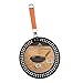 Arctic Monsoon Grilling Skillet, Nonstick Grill Accessories with Wood Foldable Handle, for Grilling Smaller Pieces of Food Like Vegetables and Meat Cubes, Black