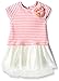 Pippa & Julie Girls' Little Pink and White Popover Dress
