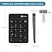 iClever 18-Key Wireless Bluetooth Numeric Keyboard for Laptops, PC Computer, MacBook, Black (IC-KP03)