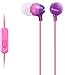 Sony MDREX15AP in-Ear Earbud Headphones with Mic, Violet