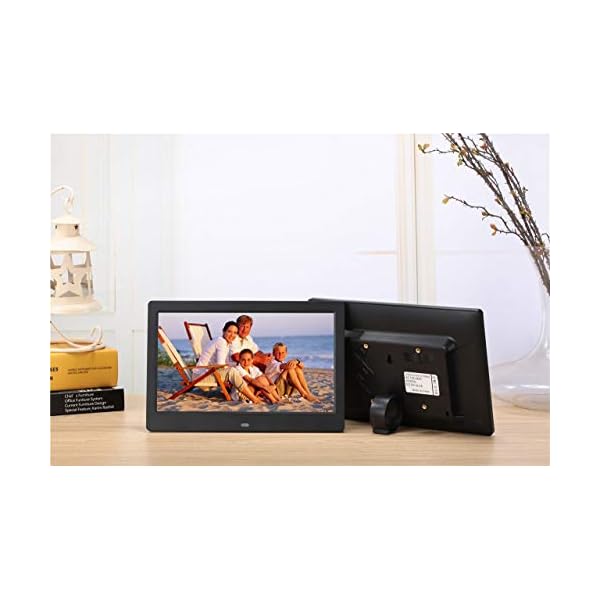 SeeKool Cadres Photo Numériques 10 Pouces Écran Haute Définition 1024×768 avec