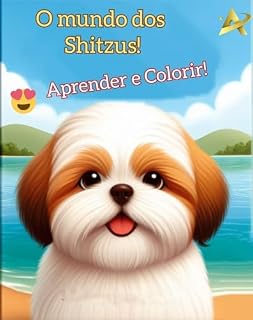 Livro O mundo dos Shitzus: Aprender e Colorir