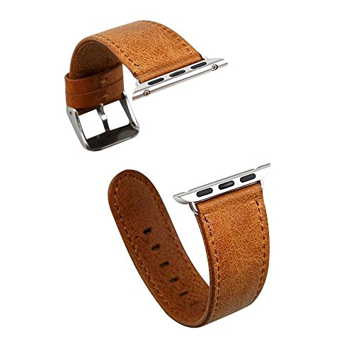 Apple watch band,jisoncasse genuine leather wristband f…