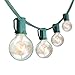 SHINE HAI 100FT G40 Globe String Lights with 102 Bulbs Candelabra Screw Base (E12) for Indoor/Outdoor Holiday Decoration, Garden, Party, Backyard, Bistro, Pergola (2 Pack of 50FT)