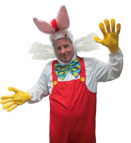 Cartoon Framed White Rabbit Costume