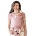 LÍLLÉbaby Tie The Knot Wrap II Ergonomic Baby Carrier Wrap for Infants Babies Toddlers, Blushing Pink