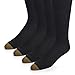 Gold Toe Mens 4-Pair Sheffield Premium Pima Cotton Trouser Socks (Black, Shoe Size 6 - 12.5 (1 PK - 4 Pair Total))