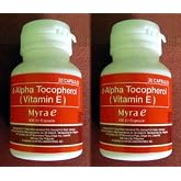 2 Bottles myra -e tocopherol 400 Capsules for Glowing Healthy Young Skin