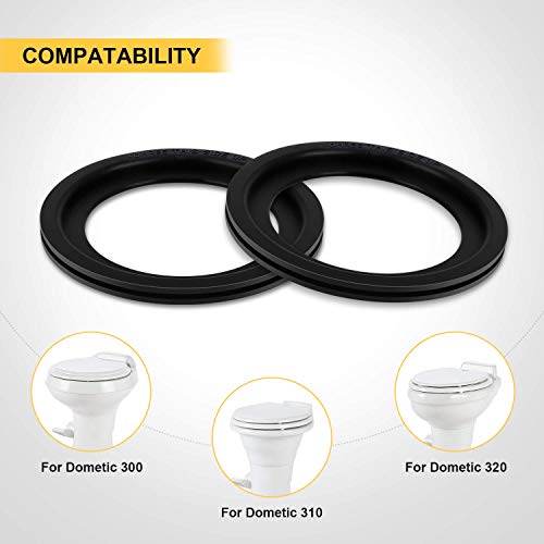 Kohree RV Toilet Flush Ball Ring Seal Kit Replacement Gaskets Sealand
