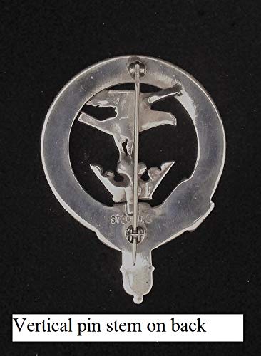 MacDuffee Clan Crest Badge in Solid Sterling Silver - Image 7