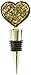 Kate Aspen Gold Glitter Heart Bottle Stopper