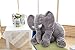 MorisMos Elephant Stuffed Animal Toy Plush Toy for Children Kids Gift Grey 24 inch (60x45x25cm)