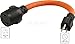AC WORKS Shore Power Adapters (15Amp Household to 30A Locking-Flexible)