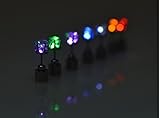 Esonstyle LED Earrings Glowing Light up Ear Drop Pendant Stud Stainless Multi-color
