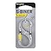 Nite Ize Size-3 S-Biner SlideLock Dual Carabiner, Locking Gates, Stainless Steel