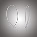 Amazon Collection Sterling Silver Hard Wire Threader Earrings