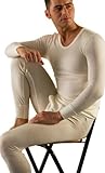 Hocosa Men's Long-Underwear Pants in Organic Merino Wool
