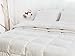 WhatsBedding Feather Comforter,Filled with Feather and Down Fiber, White King Size All Season Duvet Insert, Luxurious Hotel Bed Comforter, 100% Cotton Cover,Medium Warmth with Corner Tabs,106x90 Inch