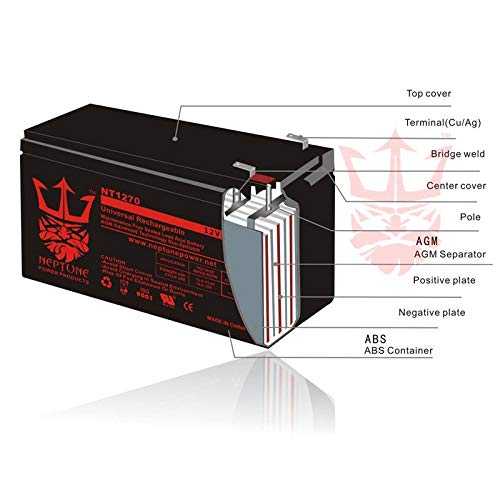 Neptune 12V 35Ah GEL Yamaha Rhino Utility Vehicle UTV Battery - Thumbnail 3