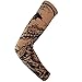 Garma 6 Pcs Temporary Tattoo Sleeves Arm Sunscreen Stockings Accessories Fake Temporary Tattoo Sleeves, Skeletons,Skulls Pattern (6 pcs Type-2)