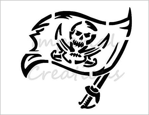 Amazon Com Tampa Bay Buccaneers Football Team Flag Skull 8 5 X