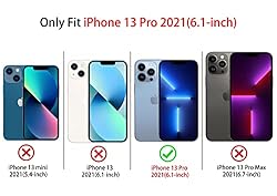 NITITOP Compatible for iPhone 13 Pro Case Cute