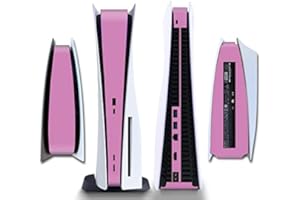 IFEEHE Side Protective Film Sticker PS5 Disk Edition Skin Sticker Decal Cover for PS5 Console (Pink)