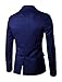 uxcell Men's Notched Lapel Button Slim Fit Casual Lightweight Sport Coats Blazer 38 Blue