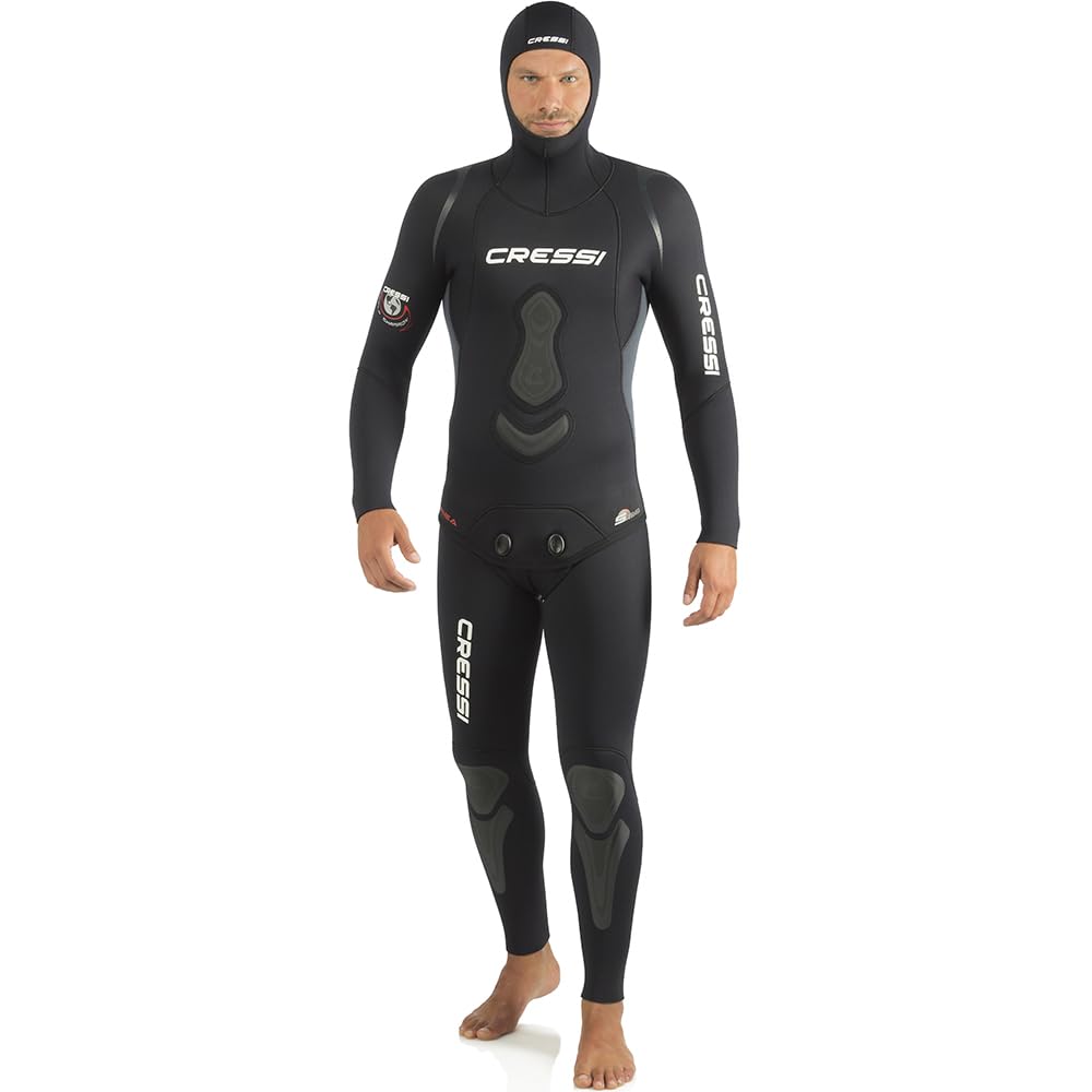 Cressi Apnea Wetsuit - Black, 2X-Large/Size 6