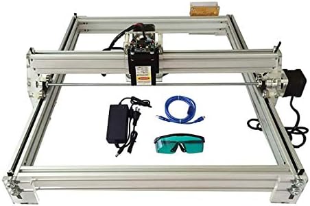 BANNAB Carving Machine Kit, DIY Laser Engraver Kits Desktop 12V USB Laser Engraving Carver 40X50CM Adjustable Laser Power Printer Carving & Cutting Plastic Light Wood Paper,5500MW