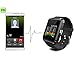 U Watch Smart Watch Bluetooth Watch for Android smartphones and iPhone(Black)