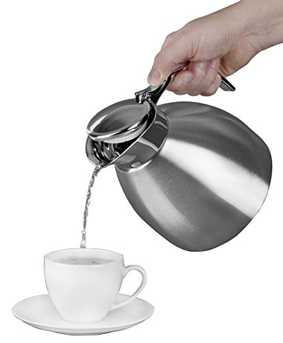 Isosteel VA-9331K 1.5 L / 51 oz Stainless Steel Vacuum Insulated Thermal Carafe Dishwasher Safe - Thumbnail 6