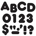 Trend Enterprises Casual Ready Letters, 125 per Package, 3", Black (T-79001)
